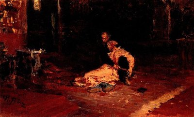 Ivan the Terrible and His Son Ivan by Ilya Efimovich Repin